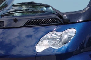 FARO CEJAS PARA SMART FORTWO 450 FACELIFT (2002-2007) ABS NEGRO BRILLANTE - Imagen 1 de 1