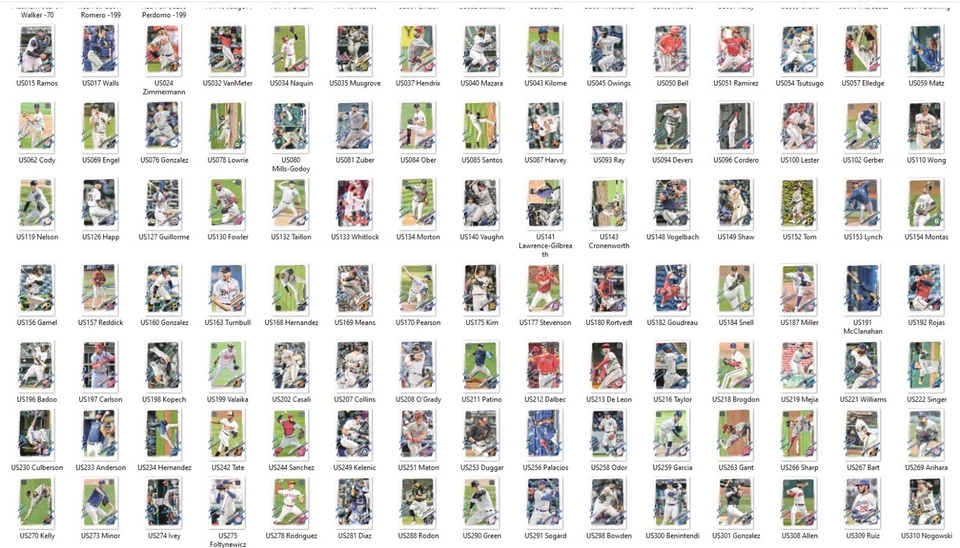 2021 Topps Update Singles #US1-US165 -- Pick your card - Image 1 of 1