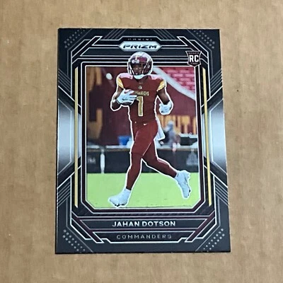 2022 Chronicles Prizm Black #PB-15 Jahan Dotson Rookie Commanders  - Image 1 of 2