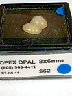 Natural Opal Cabochons From Opex Opal In Ca.  8X6mm Oval