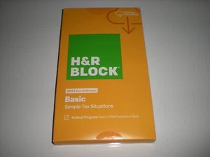 H&R Block 2023 Basic Federal only. Imports Turbotax. Sealed retail box with code - Picture 1 of 5