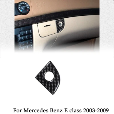 Fit Mercedes Benz E class 2003-2009 Copilot Storage Box Lock Carbon Fiber Trim - image 1 of 4