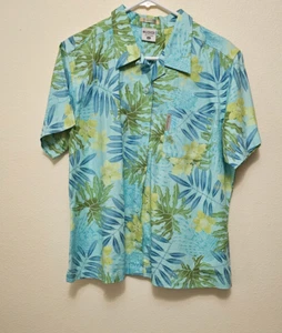 Columbia Women’s Tropical Floral Button-Up Shirt – Blue Green Yellow – Size XL - Picture 1 of 6