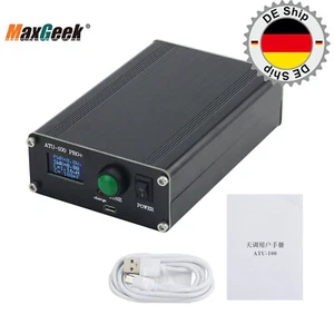 Sintonizador de antena automático ATU100 100W 1,8-50 MHz con pantalla OLED de 0,96 pulgadas con carcasa - Imagen 1 de 7