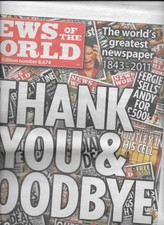 Last edition of the News of the World 10th July 2011