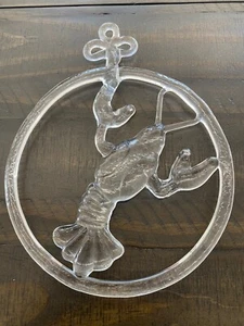 Kosta Boda Lobster 9" Clear Glass Wall Hanging 11" top to Bottom - Picture 1 of 1