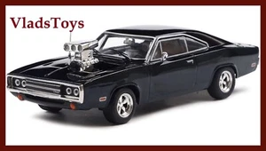IXO Models 1:43 Scale Diecast 1970 Dodge Charger w/ Blown Engine - Black IA43007 - Picture 1 of 10