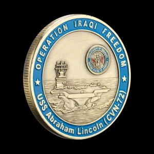 Moneda Desafío USS Abraham Lincoln - Excelente Regalo - Imagen 1 de 3