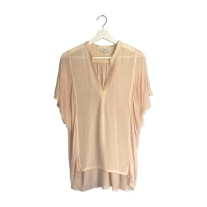 Aritzia Babaton Pink Silk Tunic Blouse Size Small - Picture 1 of 6