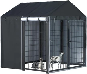 Outdoor Dog Kennel Cover, 4.2 ft x4.2 ft x4.5 ft(Cover Only) - Picture 1 of 6