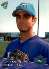 1995 Thunder Bay Whiskey Jacks Team Issue #17 Aaron Quinn New Haven Connecticut 