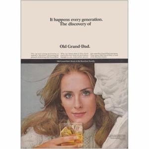 1968 Old Grand Dad: It Happens Every Generation Vintage Print Ad - Picture 1 of 1