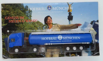 GRELL HO 1/87 CAMION CITERNE TRUCK TANKER SCANIA 420 HOFBRÄU MÜNCHEN BIERE BOX - Photo 1/4