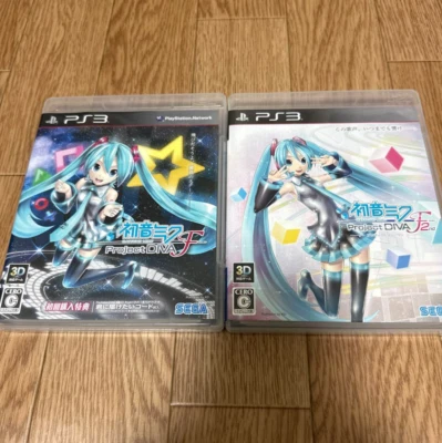Lot 2 Project DIVA F & F 2nd set Hatsune Miku PS3 Japan PlayStation 3 Tested - Image 1 of 4