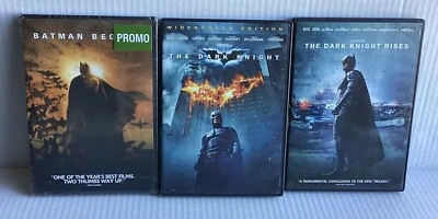 Batman 3 DVD LOT Bundle - Batman Begins, The Dark Knight & The Dark Knight Rises - Image 1 of 4