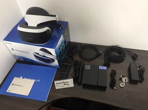 Sony PlayStation VR PS4 Virtual Reality Headset PSVR Used With Box Camera - Picture 1 of 12