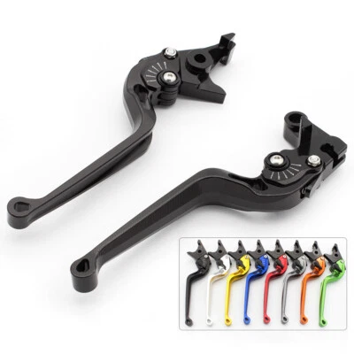 CNC Black Long Brake Clutch Lever For Honda Suzuki  Kawasaki Yamaha Ducati Pair - Image 1 of 4