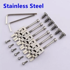 Stainless Steel Guitar Bridge Saddle For Floyd Rose Tremolo System Bridge SUS304 - Picture 1 of 4