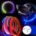 Wiederauf ladbare USB-Halsbänder Hunde halsband LED Haustier bedarf Blinkende