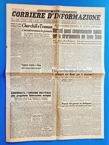 Corriere D'Information 12-13 November 1951 Advertising Bitter Crodo - Togliatti - Imagen 1 de 2