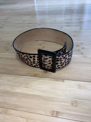 W Kleinberg черный патент леопард икры волосы сделано в США широкий ремень маленький $325 - Изображение 1 из 4