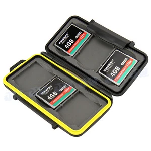 Étui pour carte mémoire de stockage dur résistant à l'eau JJC pour 6 cartes flash compactes CF - Photo 1/9