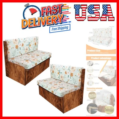Fundas de cojín Rv Dinette, funda de cojín elástica con impresión para cámper, cojín para RV... Foto 1 de 4