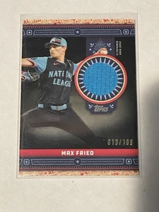 Actualización Topps 2024 Max Fried All Star Stitches reliquia negra/199 #ASR-FRI - Imagen 1 de 2