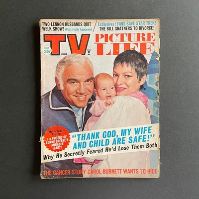 1968 TV Picture Life Magazine • Lorne Greene • Star Trek • Barbara Eden - Image 1 of 4