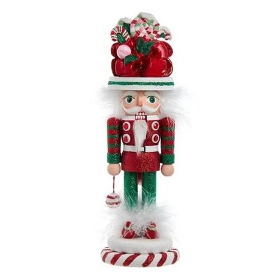 Kurt Adler Wooden Hollywood Nutcracker, Candy Soldier, 12in - Image 1 of 4