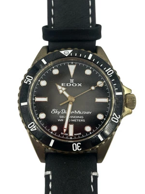 Reloj Edox SkyDiver Militar Edición Limitada Hombre - 80115 BRZN NDR Foto 1 de 4