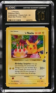 _____'S BIRTHDAY PIKACHU Celebrations #24 CGC Pristine 10 Pokemon - Picture 1 of 2