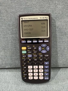 Calculadora gráfica Texas Instruments TI-83 Plus - Probada y funcionando - Sin cubierta - Imagen 1 de 9