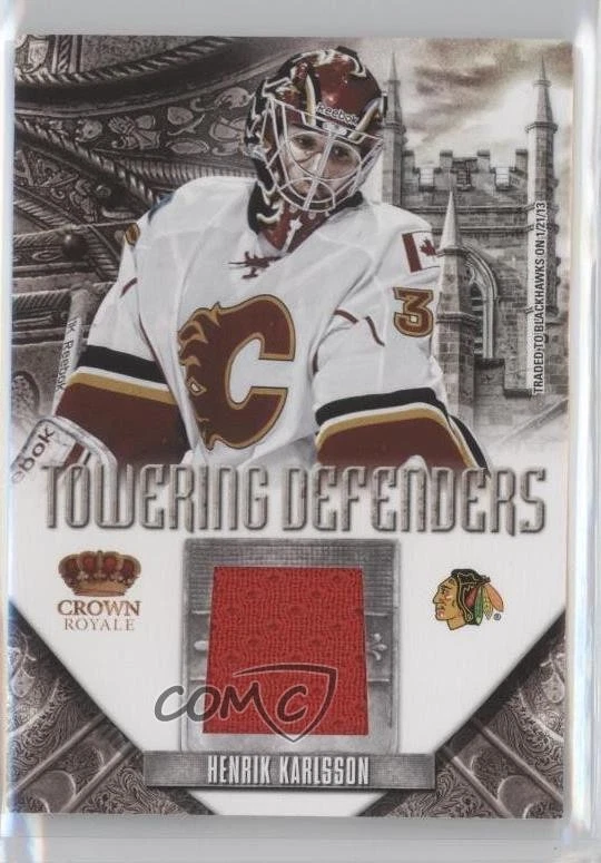 2012 Rookie Anthology Crown Royale Towering Defenders Material Henrik Karlsson - Image 1 of 2