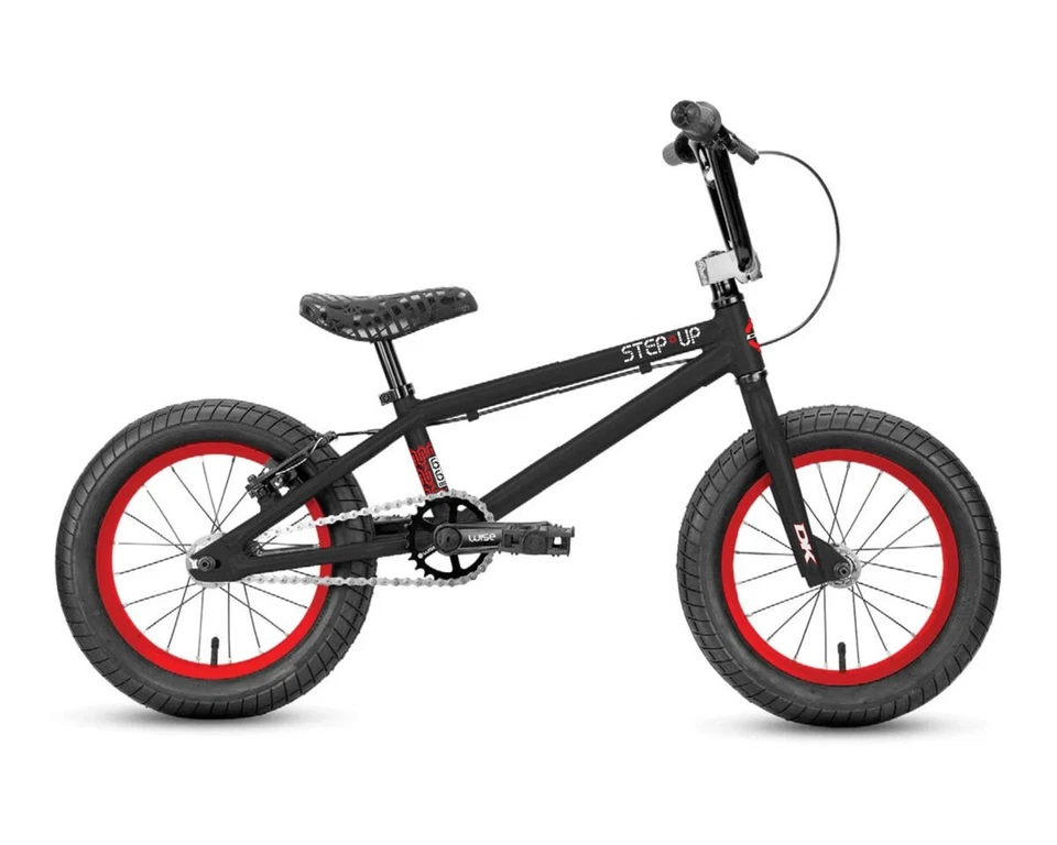 Bicicleta BMX DK Step Up 14" (15,5" Toptube) (negro/rojo) [CB2800] Foto 1 de 1