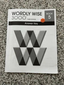 Wordly Wise 3000 Grade 5 Answer Key **3rd Edition** - Picture 1 of 3
