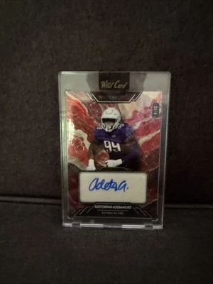 2023 Wild Card #AMTH-A Adetomiwa Adebawore AutoMania /10 Auto - Image 1 of 3