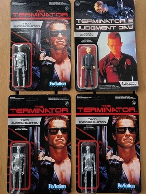 ТЕРМИНАТОР ReAction Super 7 Funko набор из 4 эндоскелетов плюс Терминатор 2 T-1000 - Изображение 1 из 4