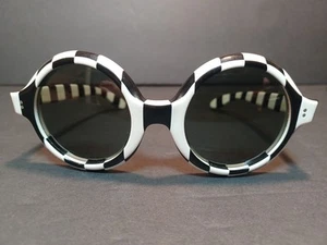 Vintage B&L Ray Ban Pasha Checkered 1960'S Sunglasses USA - Picture 1 of 23