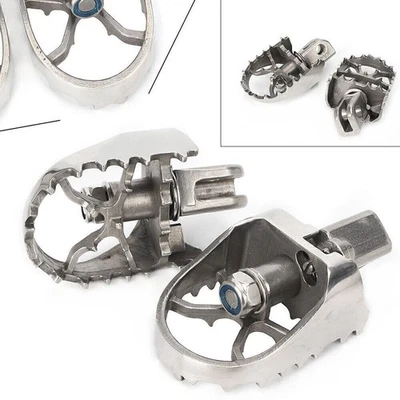 For KAWASAKI Versys 650 2007-2016 Silver Pair Rotary Foot Pegs Motorcycle Pedals Foto 1 de 4