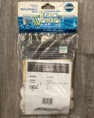 Kero World 28055 Replacement Wick, Fits Aladdin,Corona,Keymar, Sun Air Glow NEW - Image 1 of 4