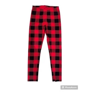 Kid's Cat & Jack Plaid Holiday Leggings, size medium 7/8 - Picture 1 of 4
