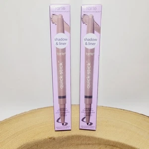 2x tarte Quick Stick Waterproof Shadow & Liner (Taupe Luster / Black) FULL SIZE  - Picture 1 of 7