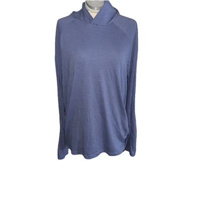 💕 Alo Yoga  Blue/purple Lightweight Pullover Hoodie women’s  Size Large L - Image 1 of 4