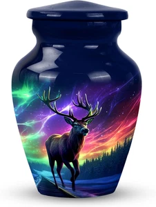 Deer Urn for Adult Male - Memorial Urn for Ashes for Women & Men - Deer Mini Kee - Picture 1 of 12