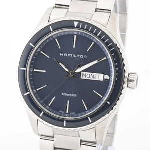 Hamilton Jazzmaster Seaview Day Date Quartz H37551141 Blue Working - Picture 1 of 8