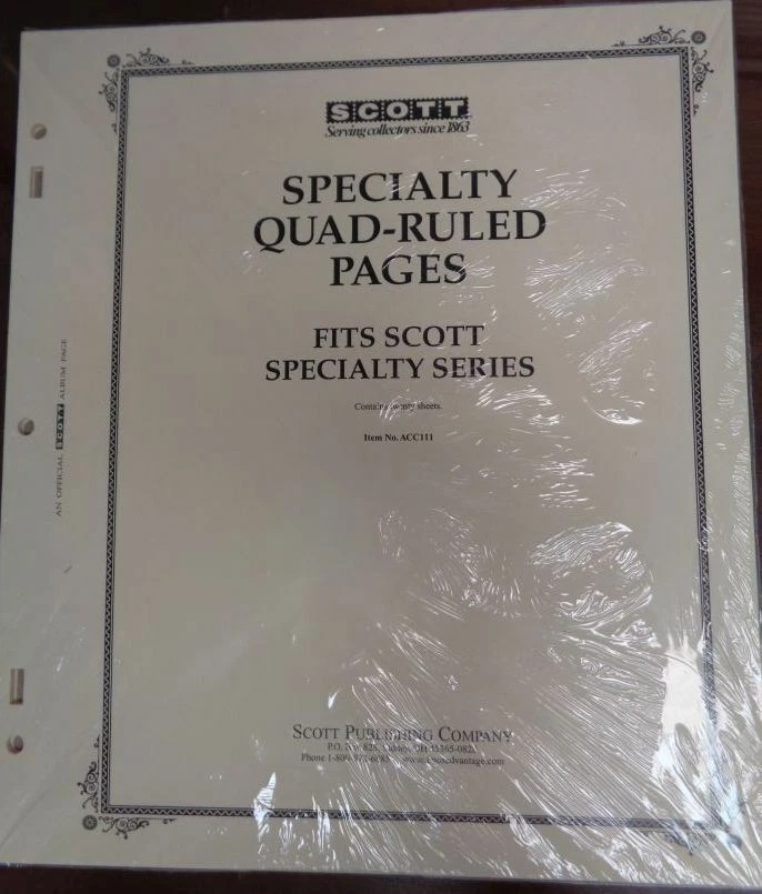 101 SCOTT Quadrille Pages for Specialty Albums - Border a