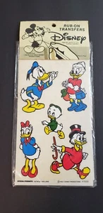 Transferencias Rub-On Disney Donald & Daisy Duck Walt Disney Productions NUEVO SELLADO - Imagen 1 de 12