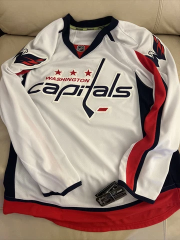 New Washington Capitals Authentic 7231A Reebok Edge Hockey Jersey Indo Size 52 Cover