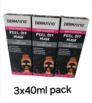 Charcoal Mask To Peel Off Blackheads And Unblock Pores With Activated Charcoal. - Image 1 of 4